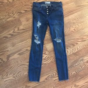 Free people button fly